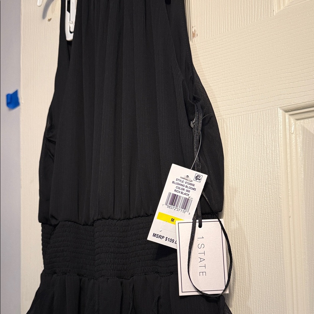 1. State Women's Elegant Black Backless Dress